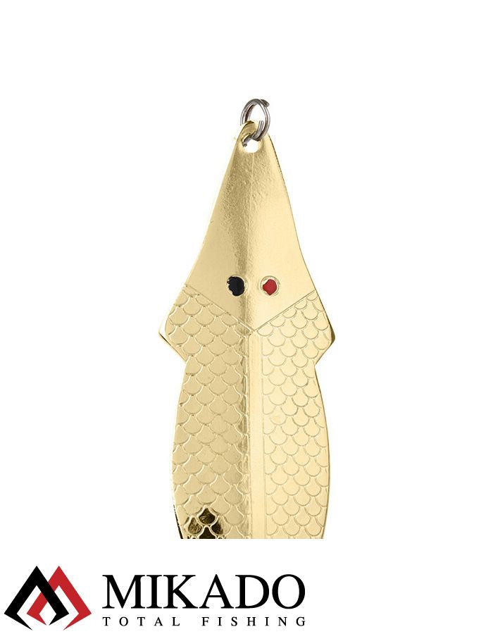 Блесна колеблющаяся Mikado FLAT FISH №1, 21 г., 6.9 см., золото