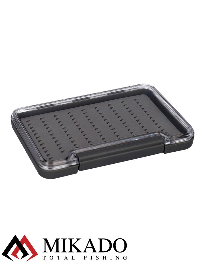 Коробка для мормышек и мушек Mikado UAM-95B-GY (13.7 см. x 9.5 см. x 1.6 см.)