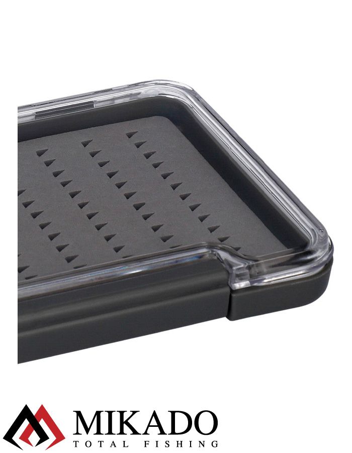 Коробка для мормышек и мушек Mikado UAM-95B-GY (13.7 см. x 9.5 см. x 1.6 см.)