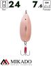 Блесна колеблющаяся Mikado SHOGUN №3, 24 г., 7.6 см., медь