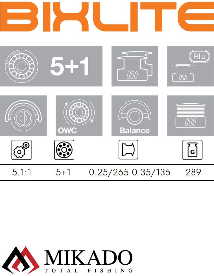 Катушка Mikado BIXLITE 4006 FD