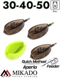 Набор быстро-съёмных кормушек Mikado APERIO Q.M.F. SYSTEM L SET (30+40+50гр. + форма)