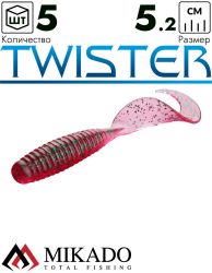 Твистер Mikado TWISTER 52 мм., 1.7 г., 80 (5 шт.)
