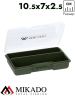 Коробочка-вкладыш Mikado UAC-CA002-H для карповых аксессуаров (10,5 х 7 х 2,5см, 2 ячейки) зелёная