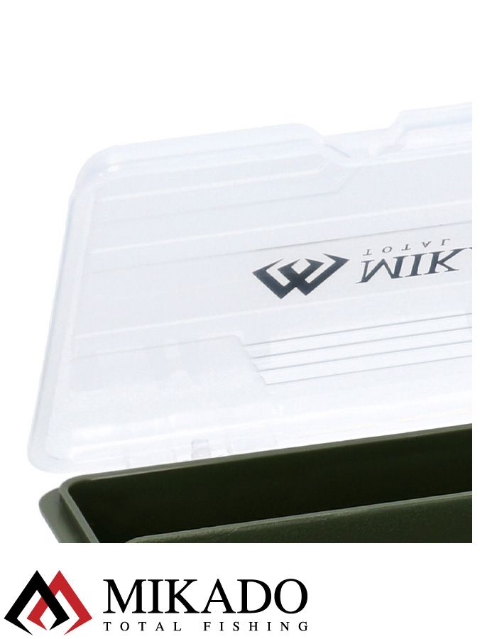 Коробочка-вкладыш Mikado UAC-CA002-H для карповых аксессуаров (10,5 х 7 х 2,5см, 2 ячейки) зелёная