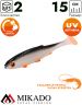Виброхвост Mikado REAL FISH 15 см., 25 г., ORANGE ROACH (2 шт.)