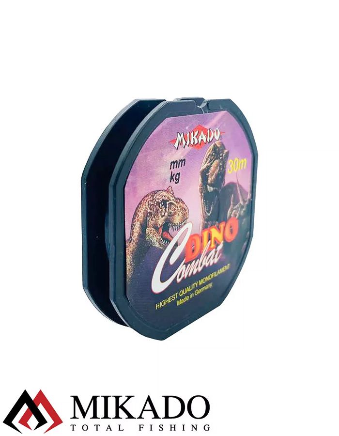 Леска мононить Mikado DINO COMBAT 0,10 (30 м) - 2.00 кг.