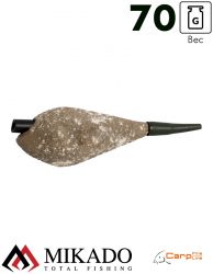 Грузило карповое сменное Mikado асимметричное (песочный) 22S  70 г.