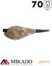Грузило карповое сменное Mikado асимметричное (песочный) 22S  70 г.
