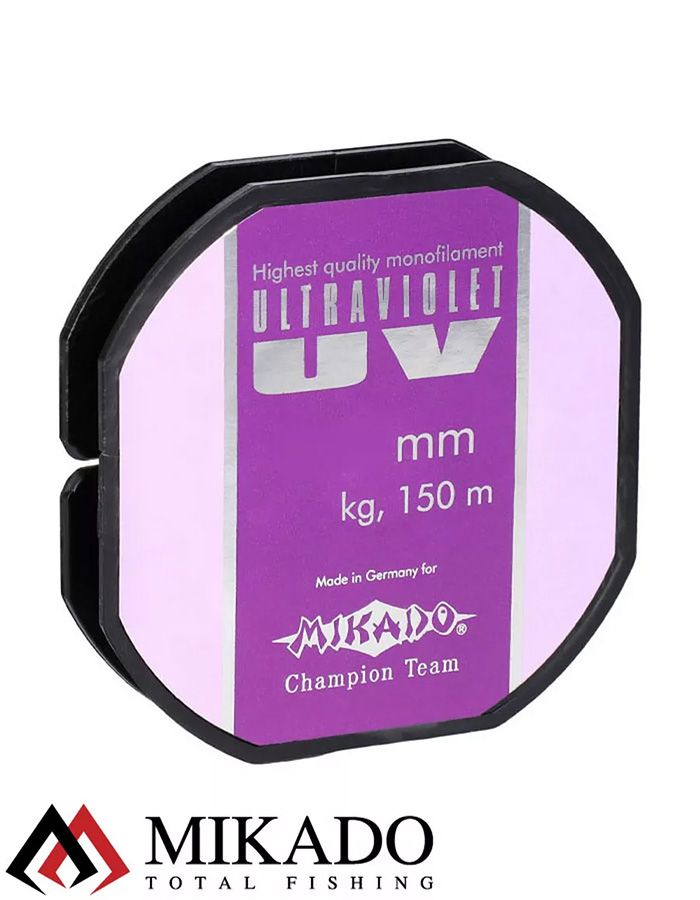 Леска мононить Mikado ULTRAVIOLET 0,22 (150 м) - 6.50 кг.