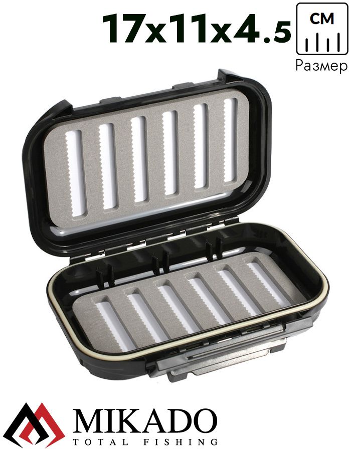 Коробочка для нахлыстовых мушек Mikado UAM-057A (17 x 11 x 4.5 см.)
