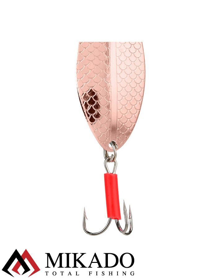 Блесна колеблющаяся Mikado FLAT FISH №1, 21 г., 6.9 см., медь