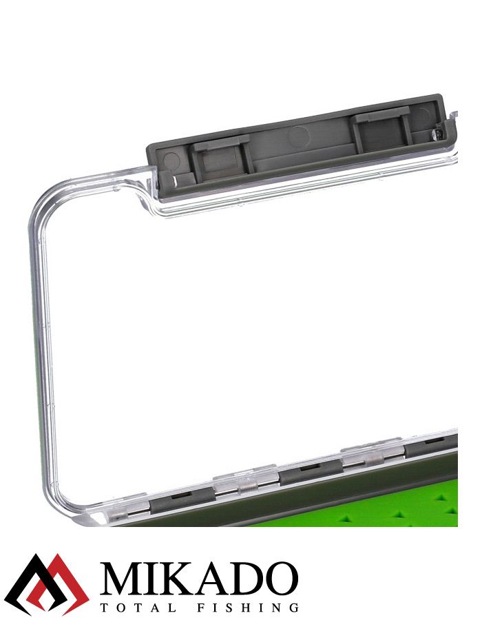 Коробочка для нахлыстовых мушек Mikado UAM-96SB-GY (13.7 см x 9.5 см x1.6 см.)
