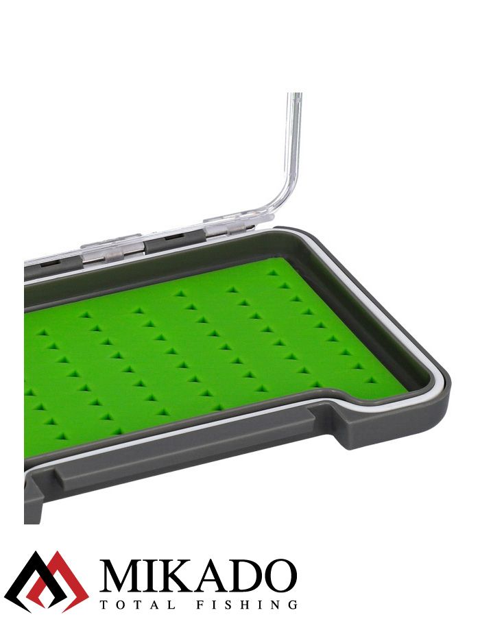 Коробочка для нахлыстовых мушек Mikado UAM-96SB-GY (13.7 см x 9.5 см x1.6 см.)