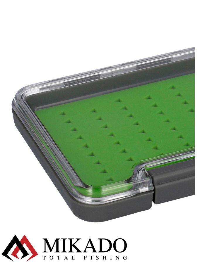 Коробочка для нахлыстовых мушек Mikado UAM-96SB-GY (13.7 см x 9.5 см x1.6 см.)