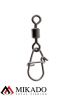 Застежка с роликовым вертлюжком Mikado XS тест 5,5 кг. (10 шт.)