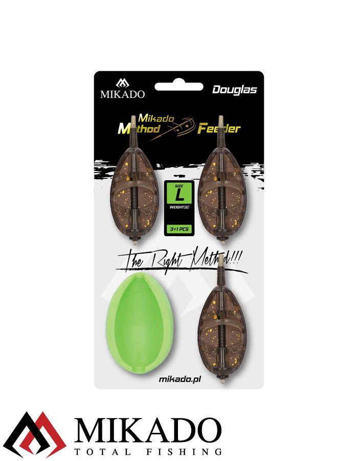 Набор методных кормушек Mikado DOUGLAS L (3x20 гр.+ форма)
