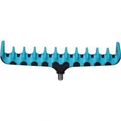 Наконечник стойки для фидера Mikado MULTI REST тип гребенка, 11 секций, 20 см., голубой
