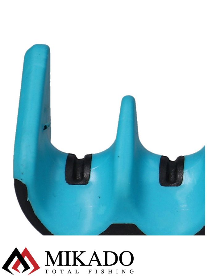 Наконечник стойки для фидера Mikado MULTI REST тип гребенка, 11 секций, 20 см., голубой