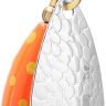 Блесна вращающаяся с кисточкой Mikado M-GRUB № 2, 7 г., SILVER/RED TIGER