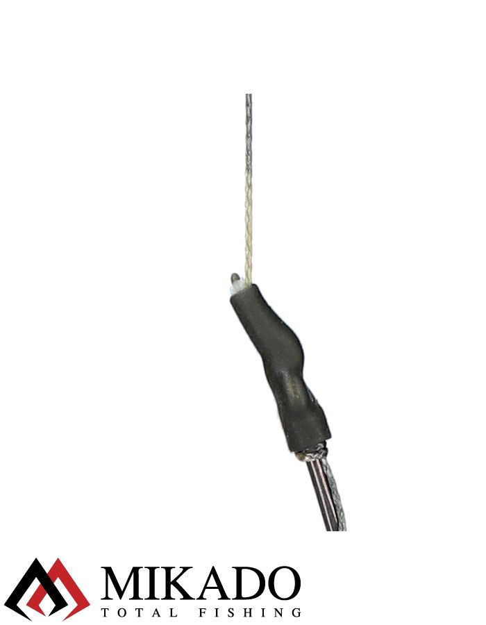 Карп-лидер Mikado Territory CLASSIC RIG PRO с покрытием, 23см., крючок №2, 25lbs (2шт.)