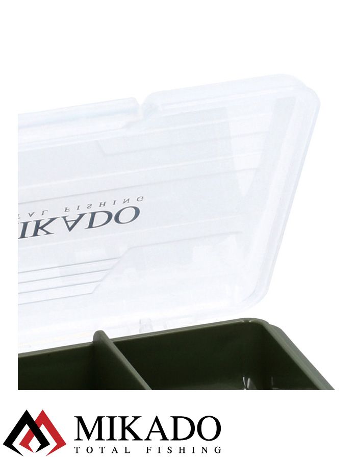 Коробочка-вкладыш Mikado UAC-CA003-H для карповых аксессуаров (10,5 х 7 х 2,5см, 3 ячейки) зелёная