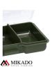 Коробочка-вкладыш Mikado UAC-CA003-H для карповых аксессуаров (10,5 х 7 х 2,5см, 3 ячейки) зелёная