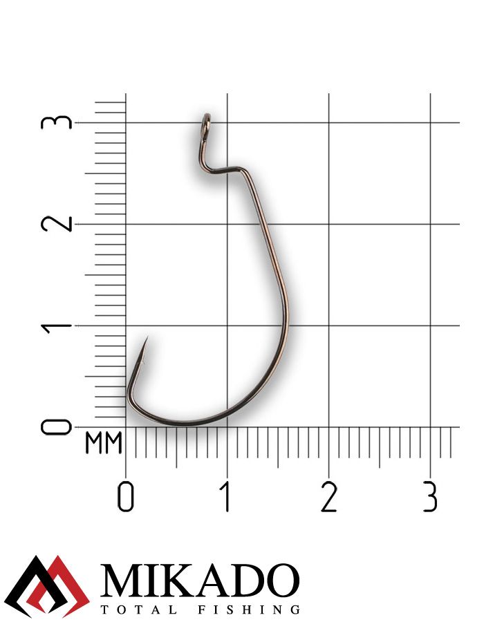 Офсетный крючок Mikado OFFSET BIG EYE № 6  ( 5 шт.)