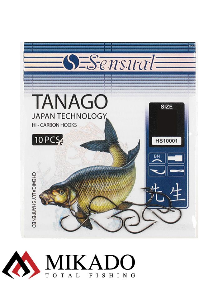Крючки Mikado SENSUAL - TANAGO № 8 BN (с лопаткой) ( 10 шт.)