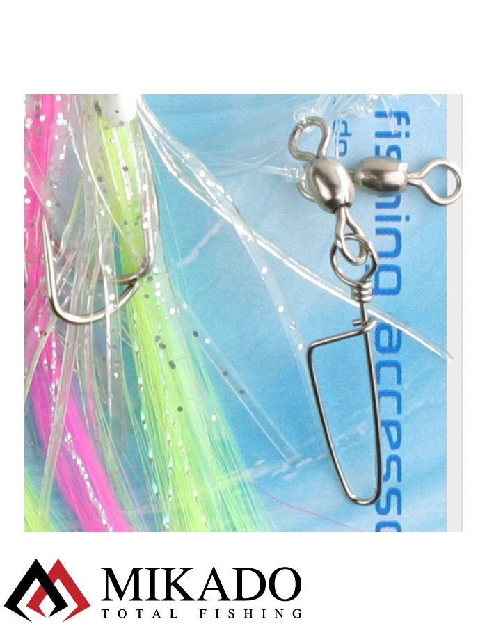 Морская оснастка Mikado OCTOPUS RIG HAIR 7.5 см, крючок № 2/0