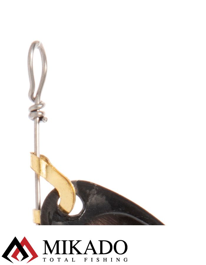 Блесна вращающаяся Mikado FOCUS №2, 4 г., состаренная медь, длина лепестка 28 мм.