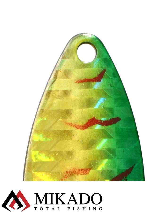 Блесна вращающаяся Mikado STREAM №2, 7 г., серебро 66 HOLO, длина лепестка 42 мм.