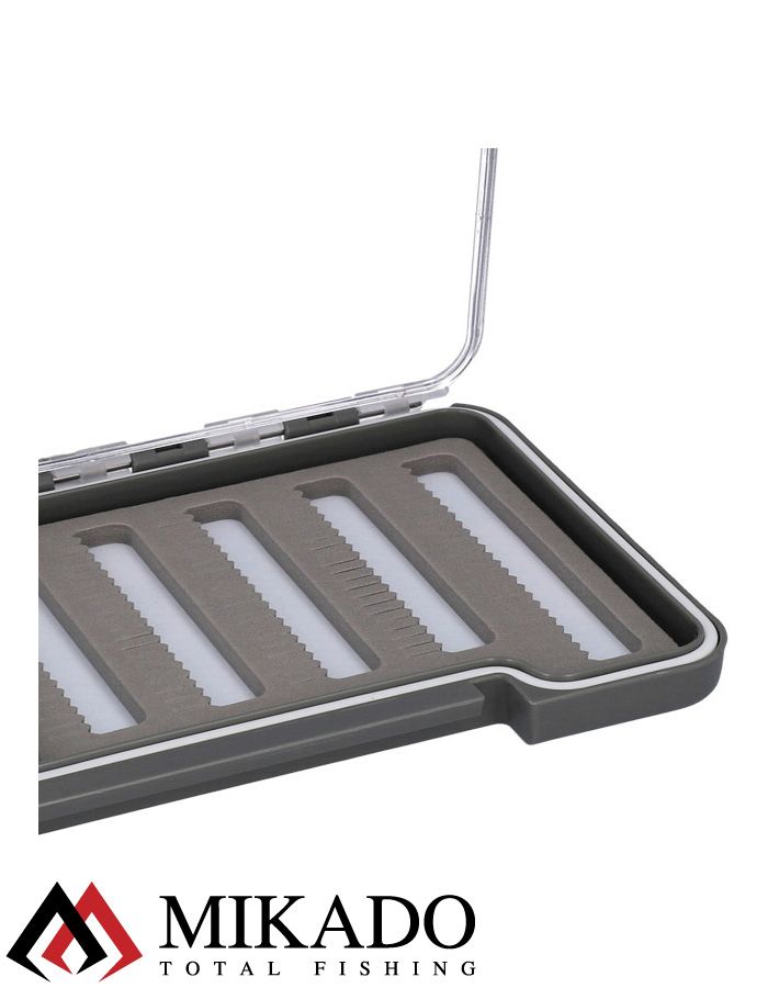 Коробочка для нахлыстовых мушек Mikado UAM-97A-GY ( 18.7 см x102 см x16 см.)