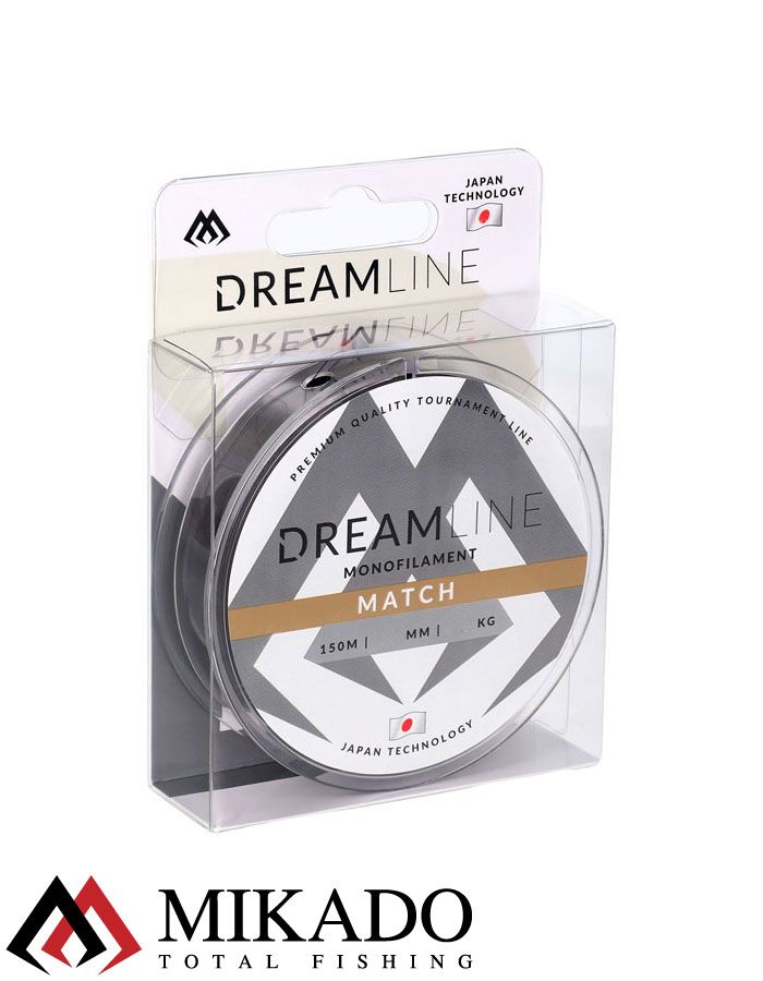 Леска мононить Mikado DREAMLINE MATCH - 0.22 (150 м) - 6.27 кг.