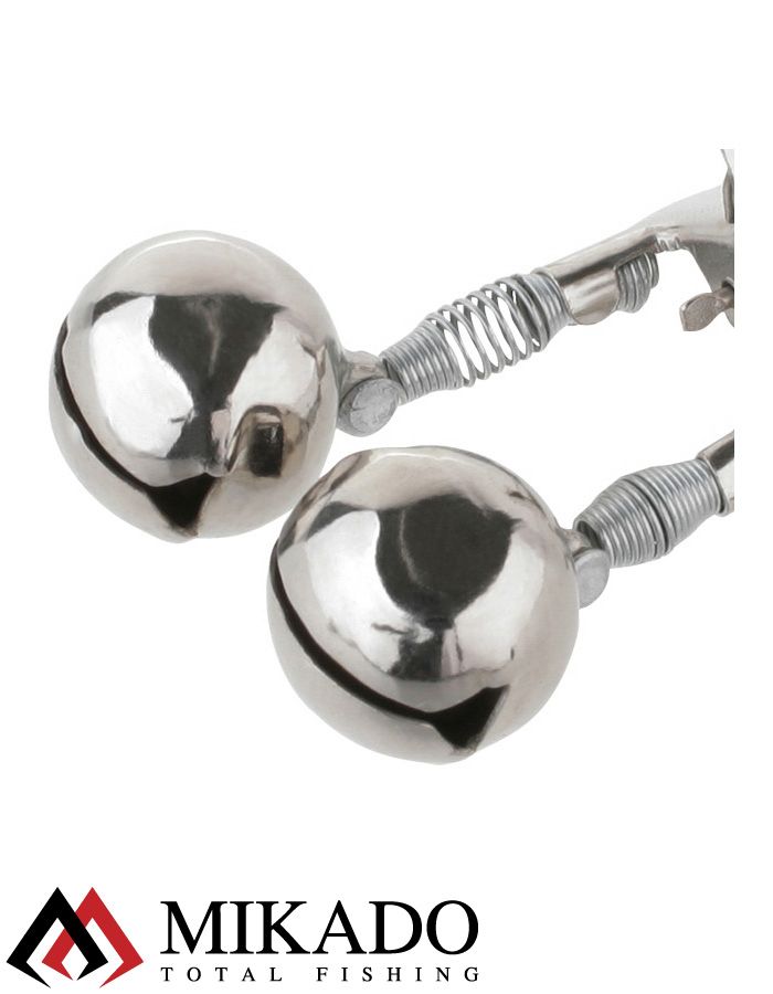 Сигнализатор поклёвки двойной бубенчик Mikado (3 шт.) (двойной с металлич.зажимом)