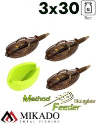 Набор методных кормушек Mikado DOUGLAS L (3x30 г.+ форма)