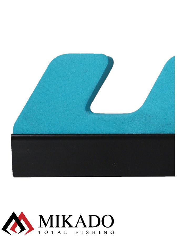 Наконечник стойки для фидера Mikado EVA SUPPORT тип гребенка, 7 секций, 30 см.,материал EVA голубой