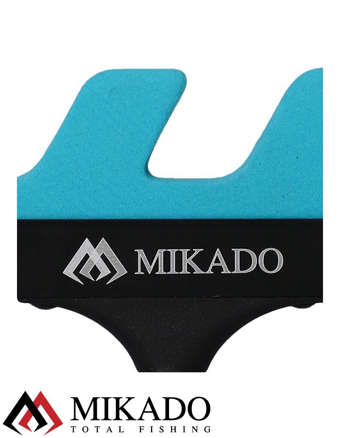 Наконечник стойки для фидера Mikado EVA SUPPORT тип гребенка, 7 секций, 30 см.,материал EVA голубой