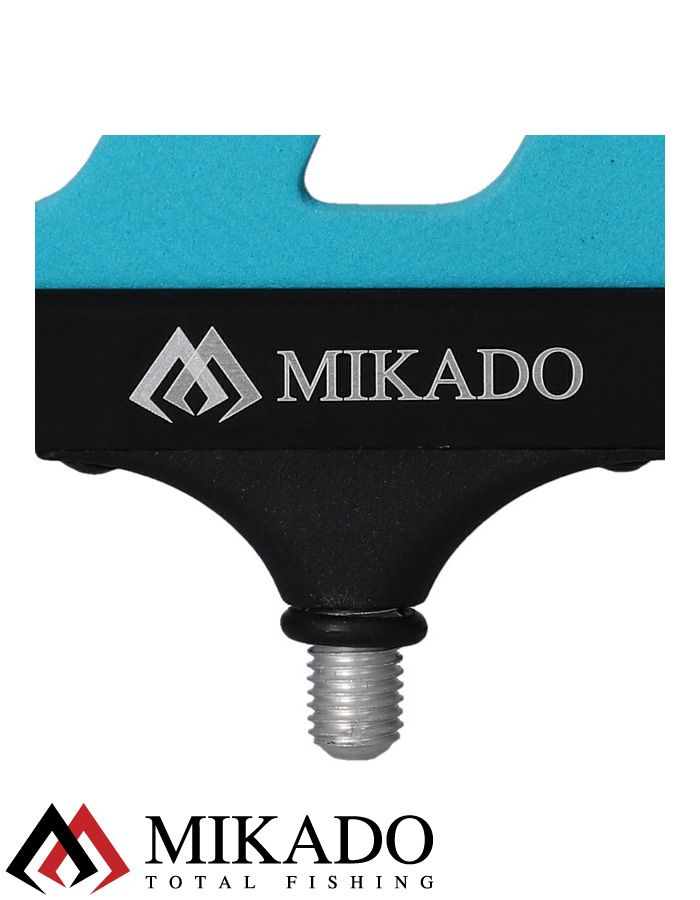 Наконечник стойки для фидера Mikado EVA SUPPORT тип гребенка, 7 секций, 30 см.,материал EVA голубой