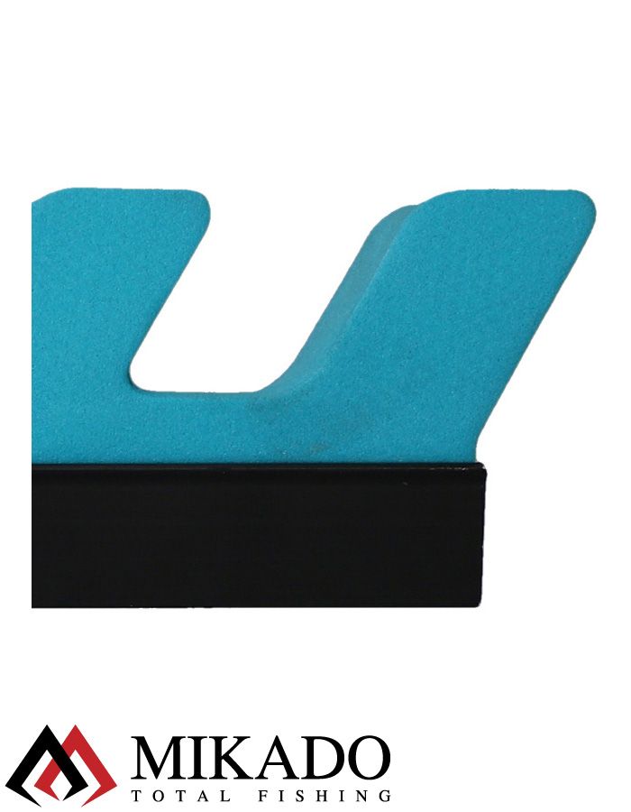 Наконечник стойки для фидера Mikado EVA SUPPORT тип гребенка, 7 секций, 30 см.,материал EVA голубой