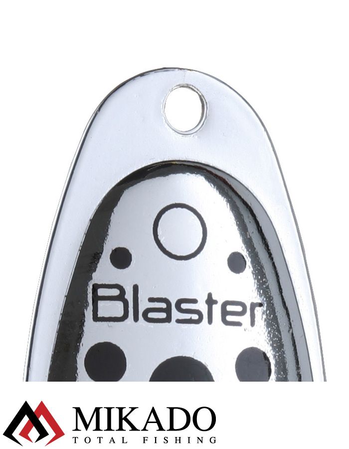 Блесна вращающаяся с кисточкой Mikado BLASTER № 0, 1,4 г., серебро/11