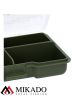 Коробочка-вкладыш Mikado UAC-CA004-H для карповых аксессуаров (10,5 х 7 х 2,5см, 4 ячейки) зелёная