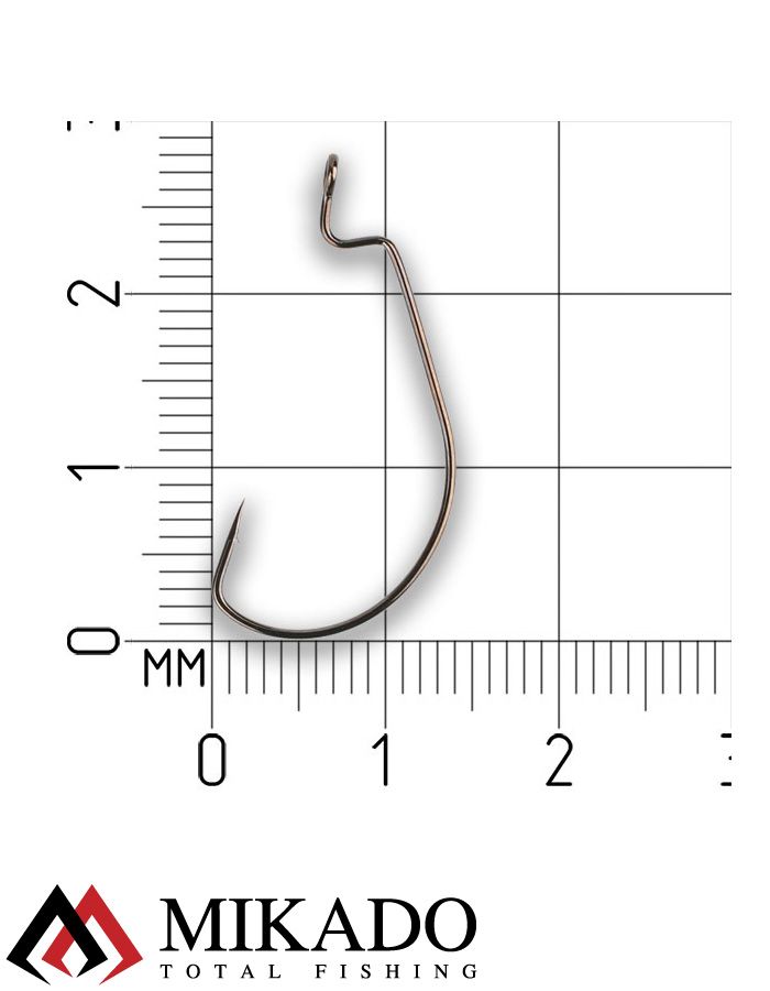 Офсетный крючок Mikado OFFSET BIG EYE № 8  ( 5 шт.)