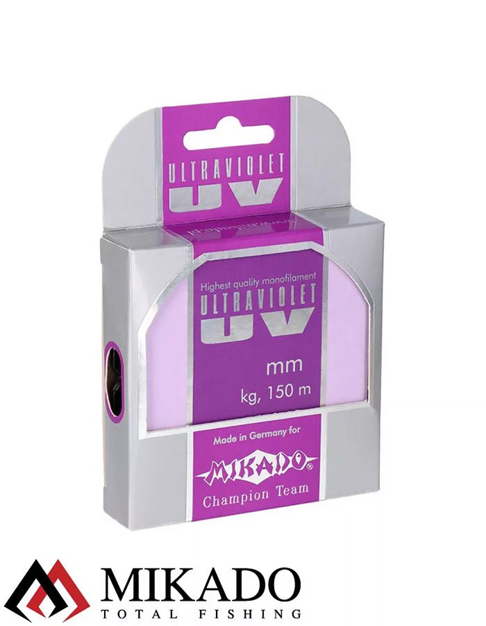 Леска мононить Mikado ULTRAVIOLET 0,26 (150 м) - 8.80 кг.