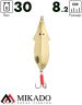 Блесна колеблющаяся Mikado FLAT FISH №2, 30 г., 8.2 см., золото