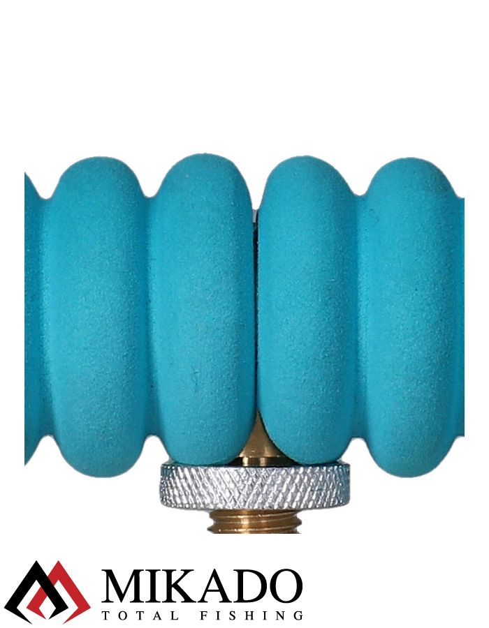 Наконечник стойки для фидера Mikado SAFE EVA 20 см., материал EVA, голубой
