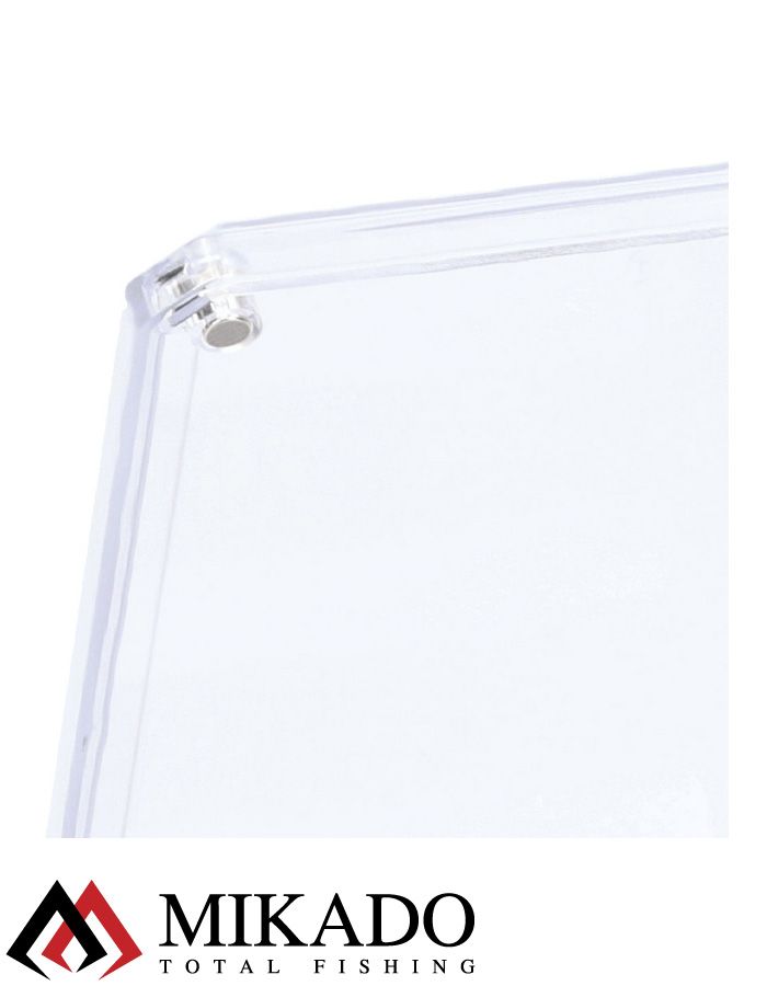 Коробочка для мормышек и мушек Mikado Fly на магнитах (13,5 x 8,5 x 2,0 см.) чёрная