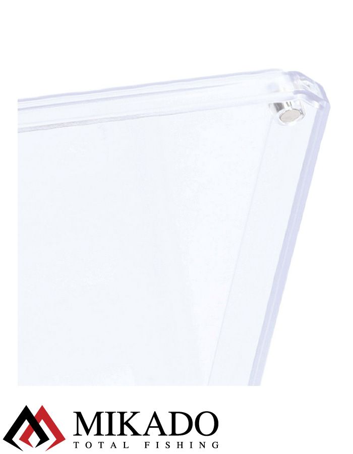 Коробочка для мормышек и мушек Mikado Fly на магнитах (13,5 x 8,5 x 2,0 см.) чёрная