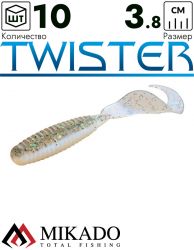 Твистер Mikado TWISTER 38 мм., 0.6 г., 88 (10 шт.)