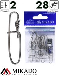 Застежка Mikado Insidelock BN № 2.  тест 28 кг. (12 шт.)